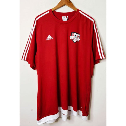 ADIDAS RED SIZE 2XL DRI FIT SPORTS TEE